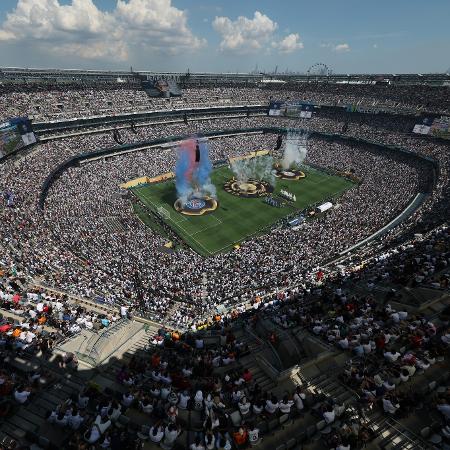 Vista do MetLife Stadium antes de PSG x Real Madrid, semifinal do Mundial Vista do MetLife Stadium antes de PSG x Real Madrid, semifinal do Mundial
