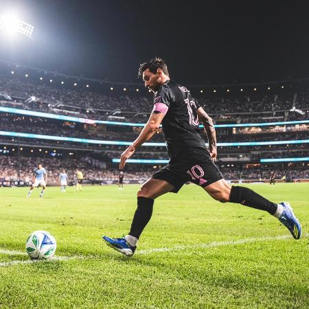 Lionel Messi, do Inter Miami, em duelo contra o New York City, pela MLS