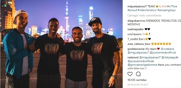 cr7 e amigos - Instagram/Reprodução - Instagram/Reprodução