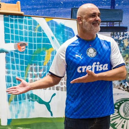 Marcos foi estrela da campanha do novo uniforme do Palmeiras feito em homenagem ao título da Libertadores - Divulgação