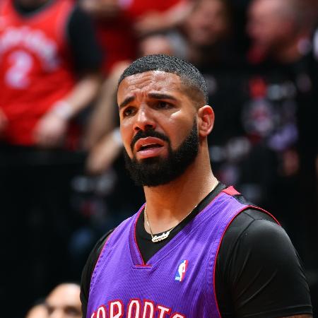Rapper Drake durante final da NBA  - Jesse D. Garrabrant/NBAE via Getty Images