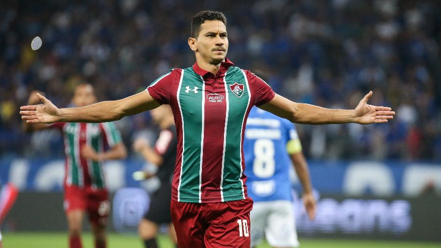 Paulo Henrique Ganso comemora gol do Fluminense contra o Cruzeiro - LUCAS MERÇON / FLUMINENSE F.C.