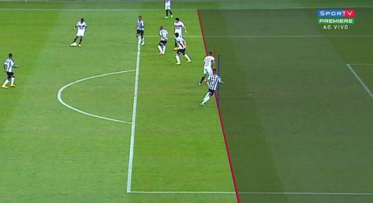 VAR marca impedimento e anula gol marcado por Luciano em Atlético-MG x São Paulo