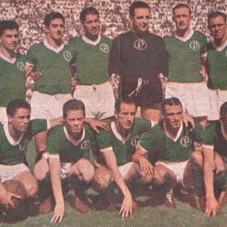 Elenco do Palmeiras que conquistou o título sobre a Juventus em 1951