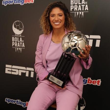 Cristiane venceu como artilheira no prêmio Bola de Prata, da ESPN - Divulgação ESPN