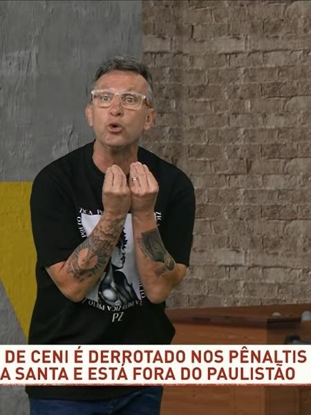 Neto criticou Luciano na derrota do São Paulo para o Água Santa, pelo Paulistão - Reprodução/Youtube