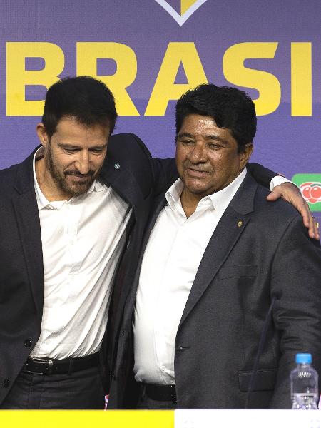 Ramon Menezes e o presidente da CBF, Ednaldo Rodrigues - Thais Magalhães/CBF