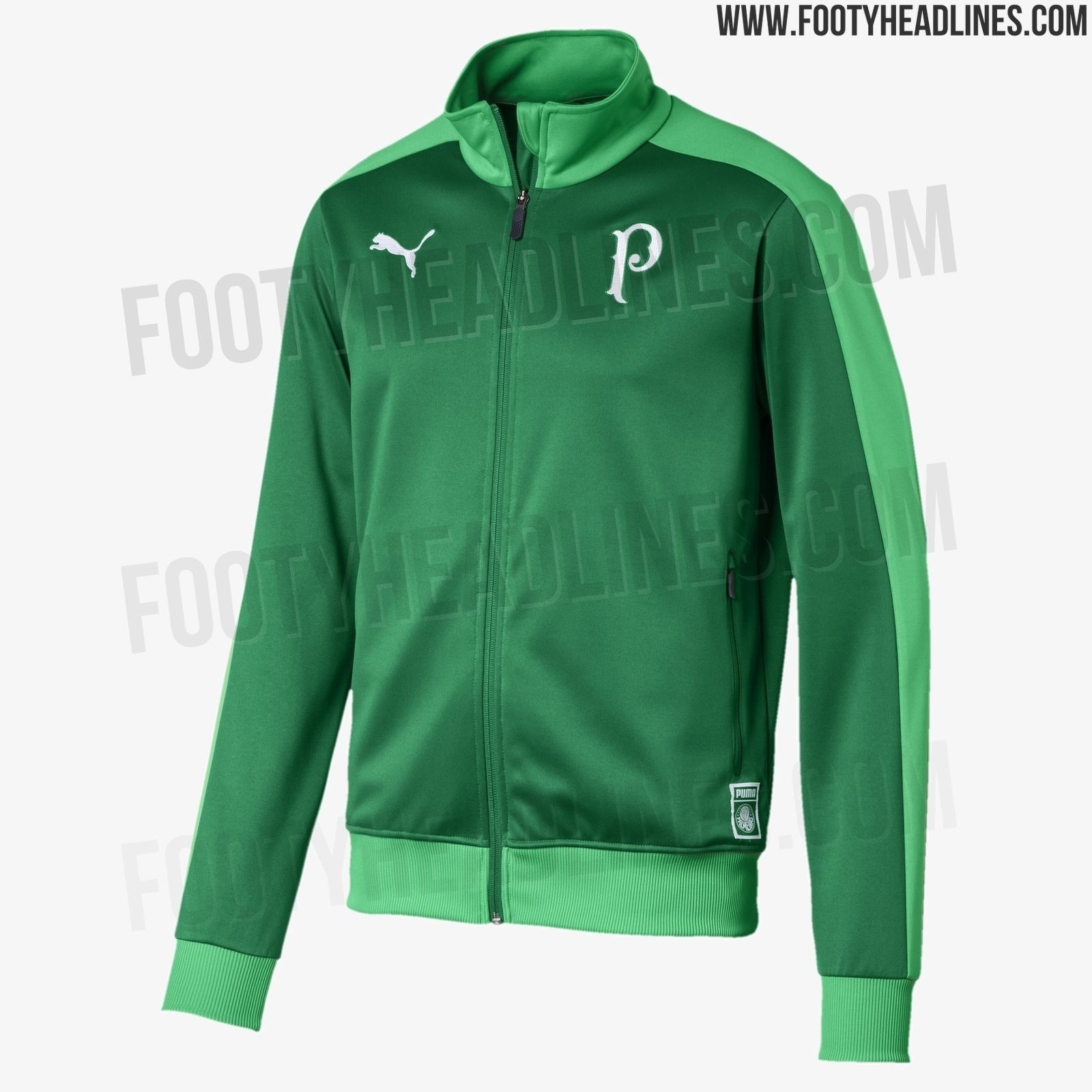 Novos agasalhos do Palmeiras feitos pela Puma - Reprodução/Footy Headlines