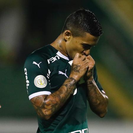 Dudu comemora gol do Palmeiras contra o Goiás - RICARDO MOREIRA/FOTOARENA/ESTADÃO CONTEÚDO