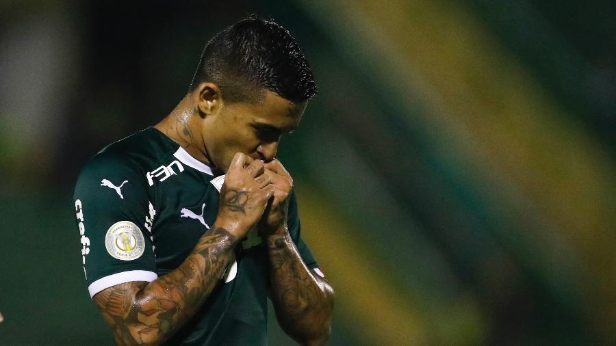 Dudu comemora gol do Palmeiras contra o Goiás - RICARDO MOREIRA/FOTOARENA/ESTADÃO CONTEÚDO