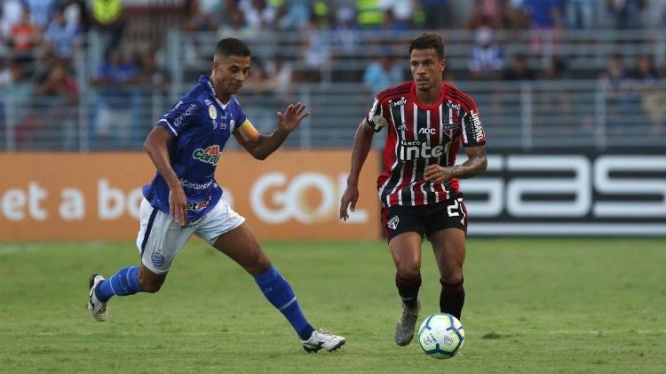 Diego chegou a estrear como profissional na última rodada do Campeonato Brasileiro do ano passado, contra o CSA - Rubens Chiri/saopaulofc.net