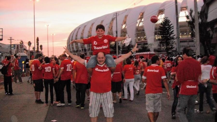 Paulo Germano faleceu em junho e teve cinzas espalhadas no estádio Beira-Rio durante jogo com o Colo-Colo - Arquivo pessoal