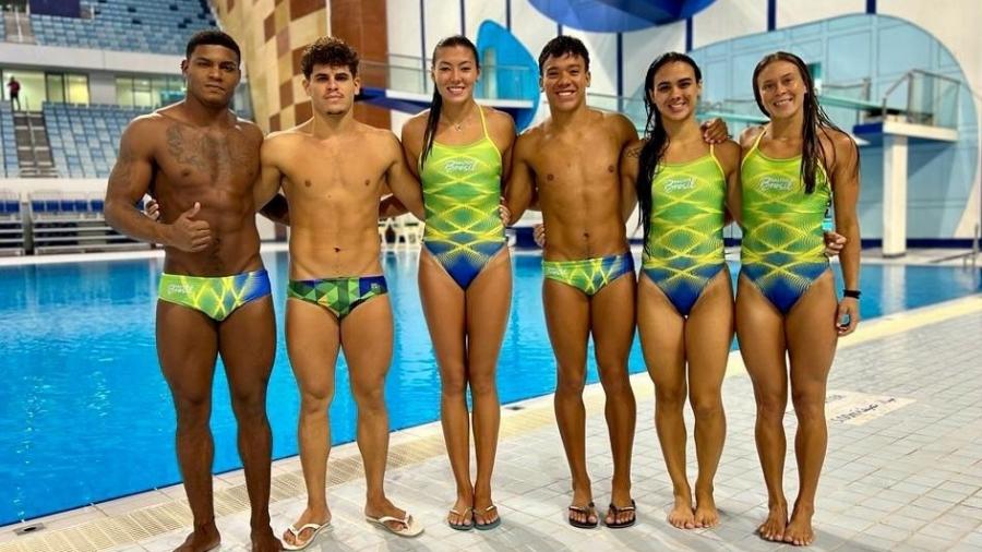 Equipe do Brasil que vai disputar o Mundial nos Saltos Ornamentais