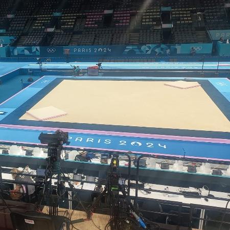 Arena de Bercy, em Paris, palco da ginástica nas Olimpíadas 2024