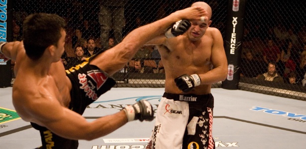 Lyoto estreou no UFC contra Sam Hoger - Josh Hedges/Zuffa LLC via Getty Images - Josh Hedges/Zuffa LLC via Getty Images