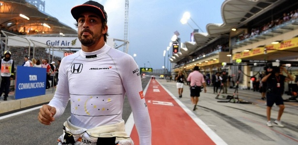 Alonso terminou a prova no Bahrein decepcionado com o rendimento da McLaren - AFP