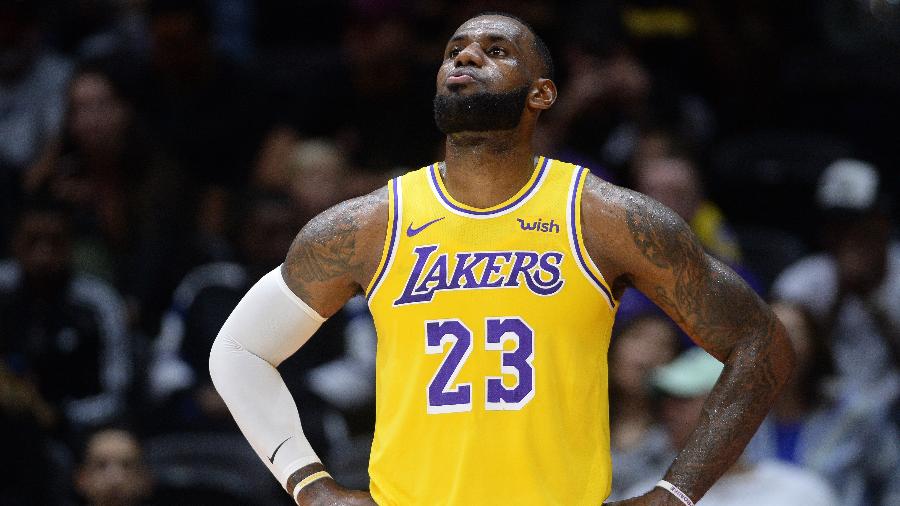 Los Angeles Lakers sofreu cinco derrotas em sete jogos pela temporada regular da NBA - Orlando Ramirez-USA TODAY