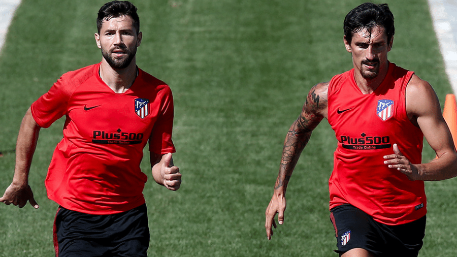 Felipe (à esquerda) começa trabalhos na pré-temporada no Atlético de Madri - Reprodução/Site Atlético de Madri