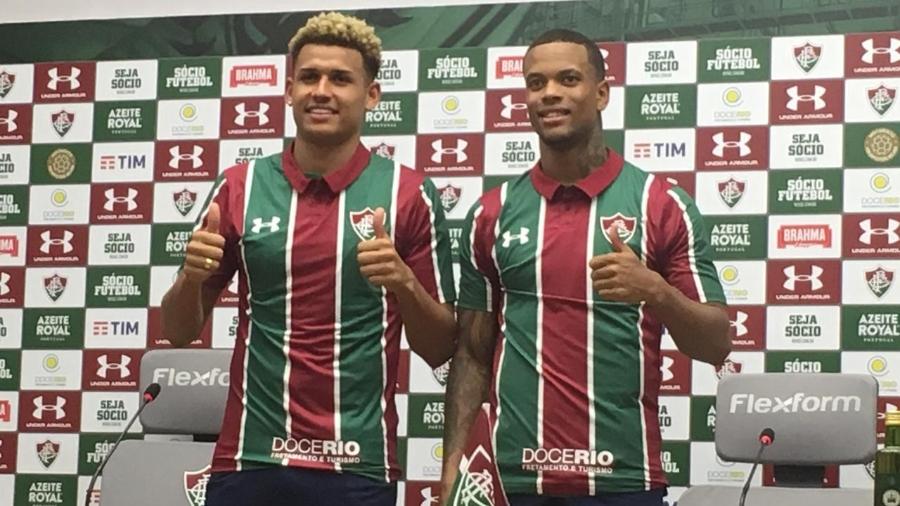 Felippe Cardoso e Caio Paulista são apresentados como novos reforços do Fluminense - Caio Blois / UOL