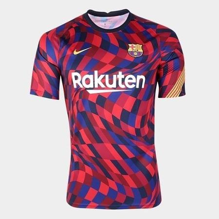 Nova camisa de aquecimento do Barcelona - Reprodução - Reprodução