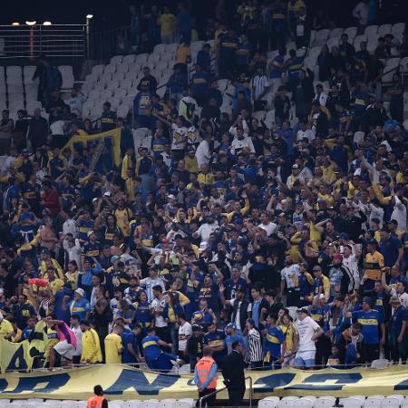 Torcida do Boca Juniors durante partida contra o Corinthians - Ettore Chiereguini/AGIF