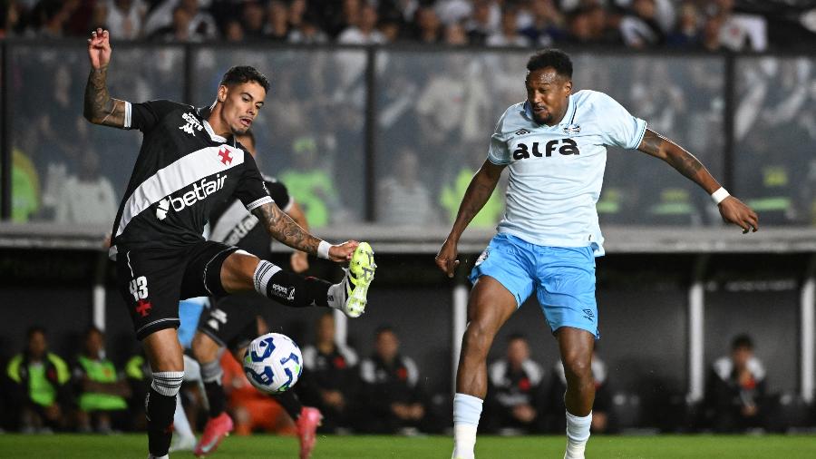 Lucas Freitas, do Vasco, em ação no jogo contra o Grêmio, pelo Brasileirão Lucas Freitas, do Vasco, em ação no jogo contra o Grêmio, pelo Brasileirão