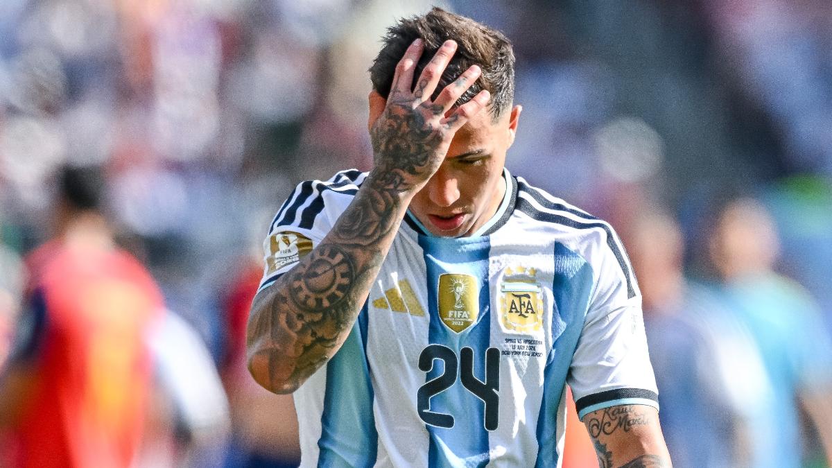 Enzo Fernández exalta Argentina após vice, mas não cita expulsão na final