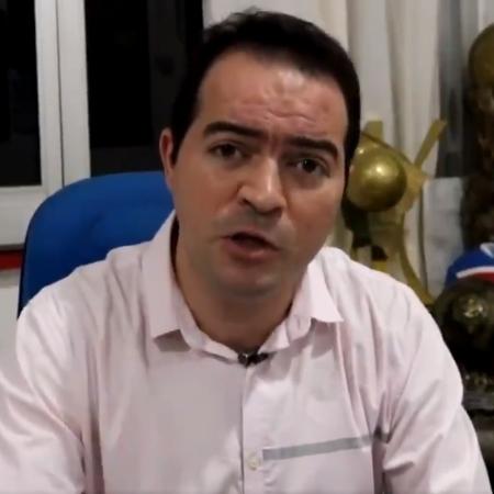 Marcelo Paz, presidente do Fortaleza: "eu não vejo nos atletas insegurança. Não vejo medo" - Reprodução/Twitter