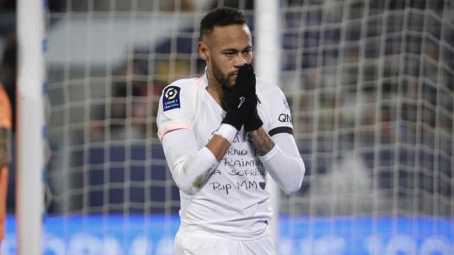 Neymar homenageia Marília Mendonça após gol pelo PSG em jogo contra o Bordeaux - Divulgação/PSG