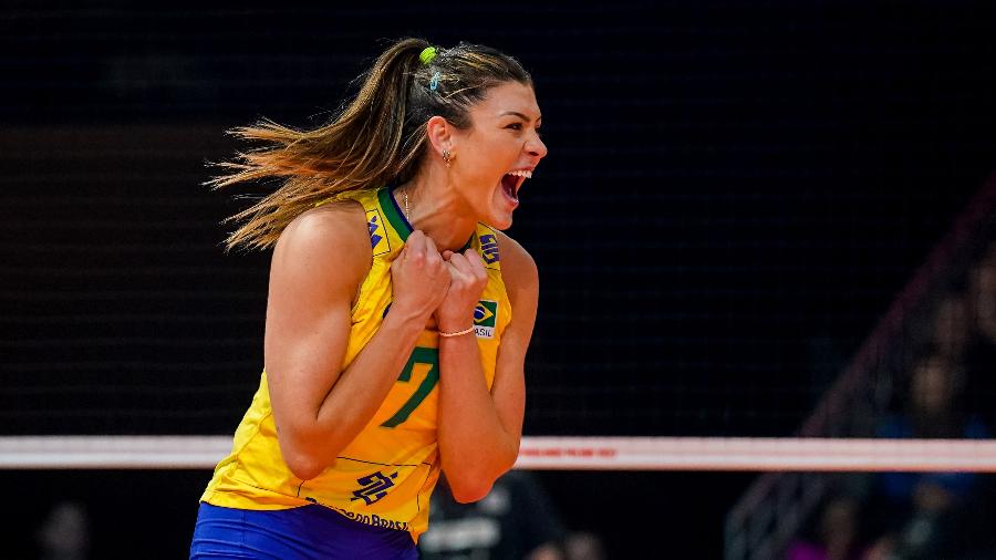 Rosamaria, jogadora da seleção brasileira de vôlei -  Rene Nijhuis/Orange Pictures/BSR Agency/Getty Images