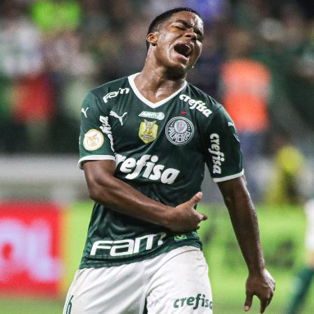 Endrick se lamenta durante Palmeiras x América-MG, duelo do Campeonato Brasileiro - WANDERSON OLIVEIRA/DIA ESPORTIVO/ESTADÃO CONTEÚDO