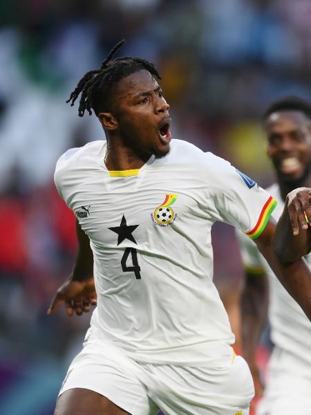 O zagueiro Salisu fez o primeiro da emocionante vitória de Gana sobre a Coreia do Sul: africanos podem enfrentar o Brasil nas oitavas - Shaun Botterill - FIFA/FIFA via Getty Images
