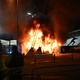 Incêndio atinge lado de fora do estádio do Man City antes do jogo da Liga dos Campeões