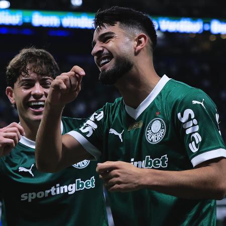 Flaco López comemora gol do Palmeiras sobre o Ceará em jogo da Copa do Brasil - Ettore Chiereguini/AGIF