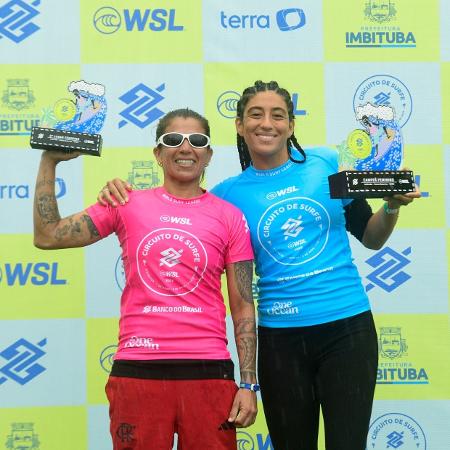 Daniella Rosas (dir.) bateu Silvana Lima na decisão em Imbituba Daniella Rosas (dir.) bateu Silvana Lima na decisão em Imbituba