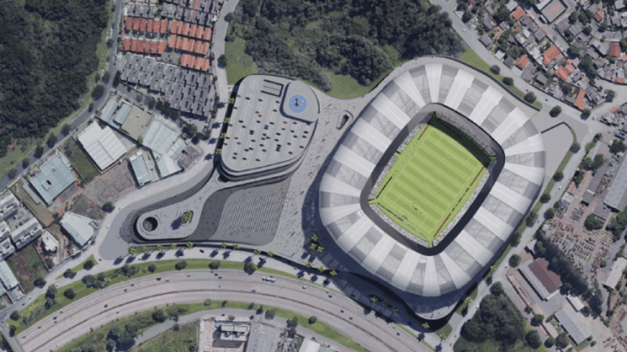 Atlético-MG está atrás da licença de operação para iniciar as obras do futuro estádio - Divulgação/Atlético-MG
