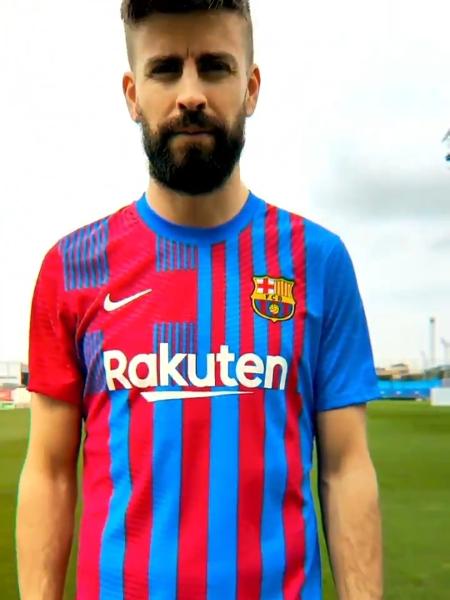 Barcelona apresenta uniforme da temporada 2021/2022 - Reprodução/Twitter