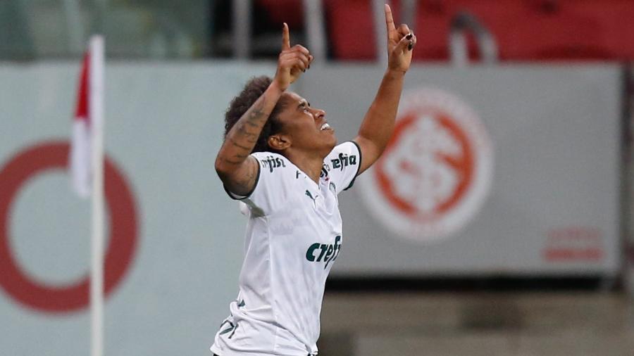 Atacante Chú marcou dois e carimbou a vaga do Palmeiras para a final do Brasileiro Feminino - RICHARD DUCKER/FRAMEPHOTO/FRAMEPHOTO/ESTADÃO CONTEÚDO