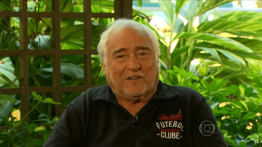 O ator Luis Gustavo concede entrevista para o Fantástico - Reprodução/Globo