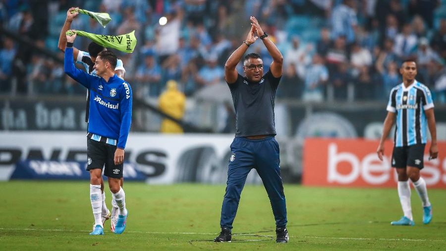 Técnico gremista Roger Machado elogiou o Ypiranga após vitória pelo Campeonato Gaúcho - Lucas Uebel/Lucas Uebel/Gremio FBPA