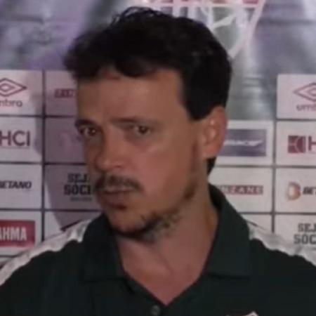 Fernando Diniz durante coletiva de imprensa após vitória do Flu sobre o Resende no Carioca 2023 - Reprodução