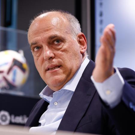Javier Tebas, presidente de La Liga: mensagem causou a ira de brasileiros