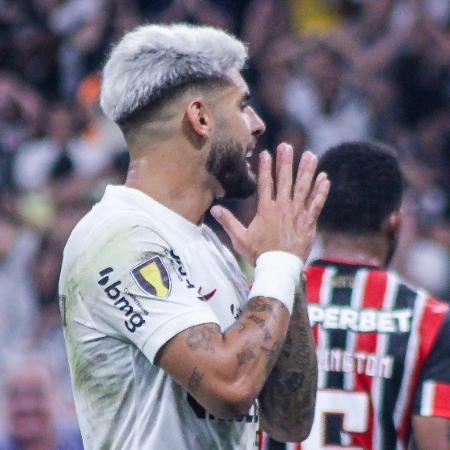 Yuri Alberto se lamenta durante Corinthians x São Paulo, jogo do Campeonato Paulista
