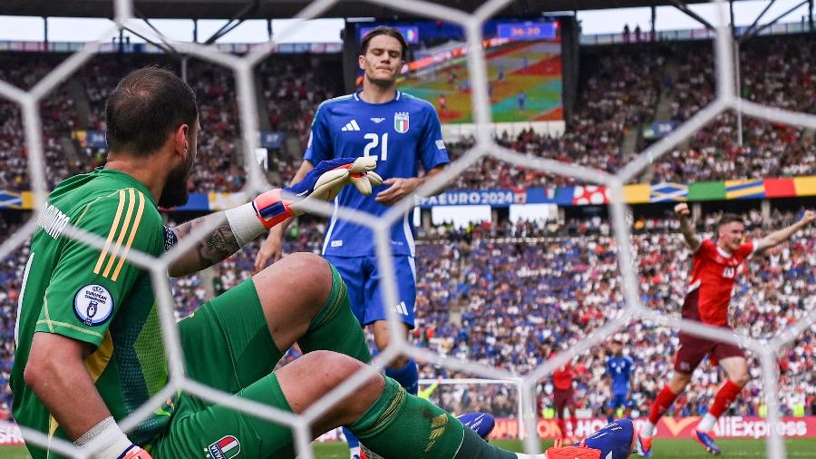 Freuler abre o placar para a Suíça contra a Itália nas oitavas de final da Eurocopa 2024