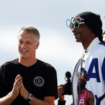 Lenda do skate vertical, o americano Tony Hawk é um dos destaques no camarote para acompanhar a final. O rapper Snoop Dogg também é uma das celebridades presentes na final