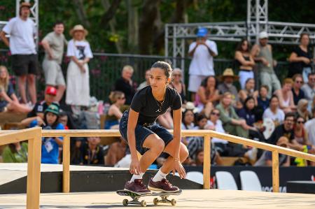 Rayssa Leal voltou às pistas, mas sem pódio na etapa de Roma da Copa do Mundo de skate street