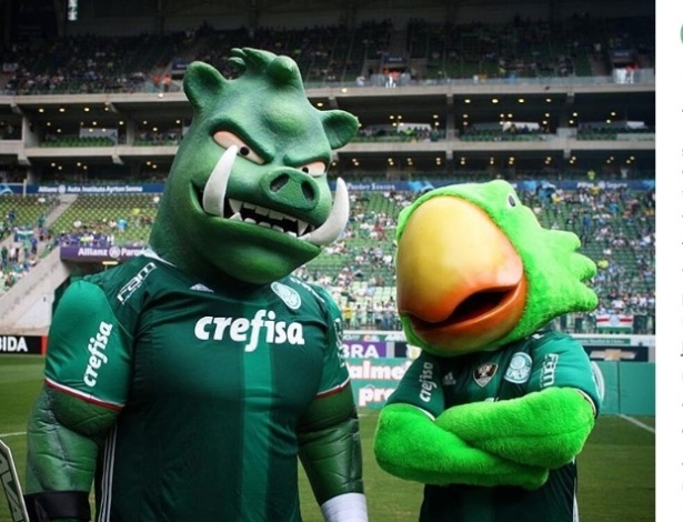 Palmeiras oficializa o porco como mascote e o apresenta 