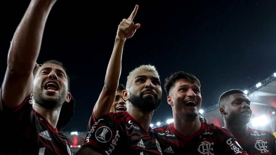 Gabigol comemora triunfo do Flamengo sobre o Grêmio no Maracanã; Atenção voltada para o Brasileiro - Bruno Baketa/AGIF