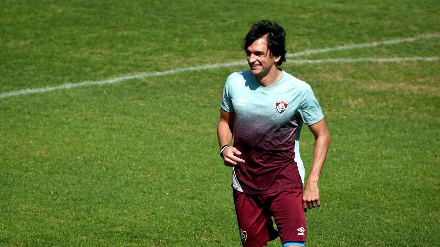 Matheus Ferraz voltou aos treinos e será relacionado contra o Bragantino - Mailson Santana/Fluminense FC