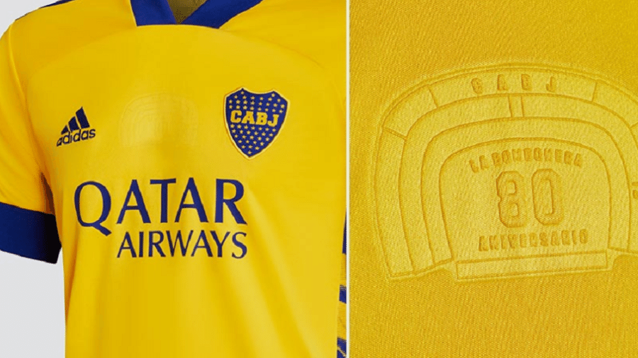 Nova camisa alternativa do clube argentino homenageia o estádio La Bombonera - Divulgação